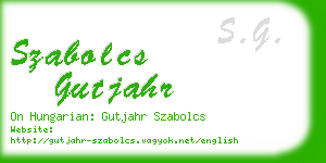 szabolcs gutjahr business card